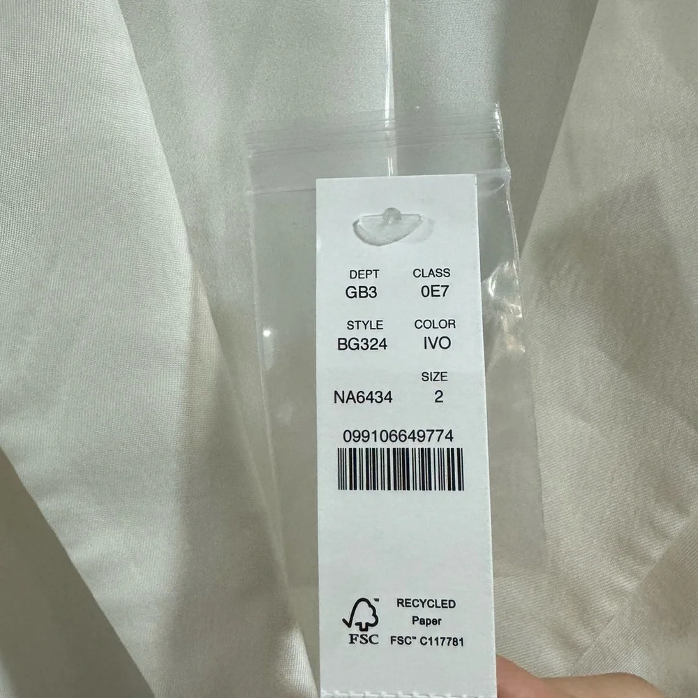 NWT J. Crew Limited‎ Edition Drapey Long Parke Blazer Cupro Blend Ivory S…